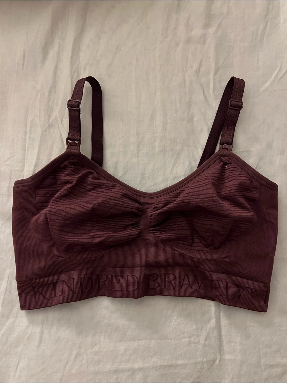 Kindred Bravely Wine Colored Maternity/Nursing Bralette